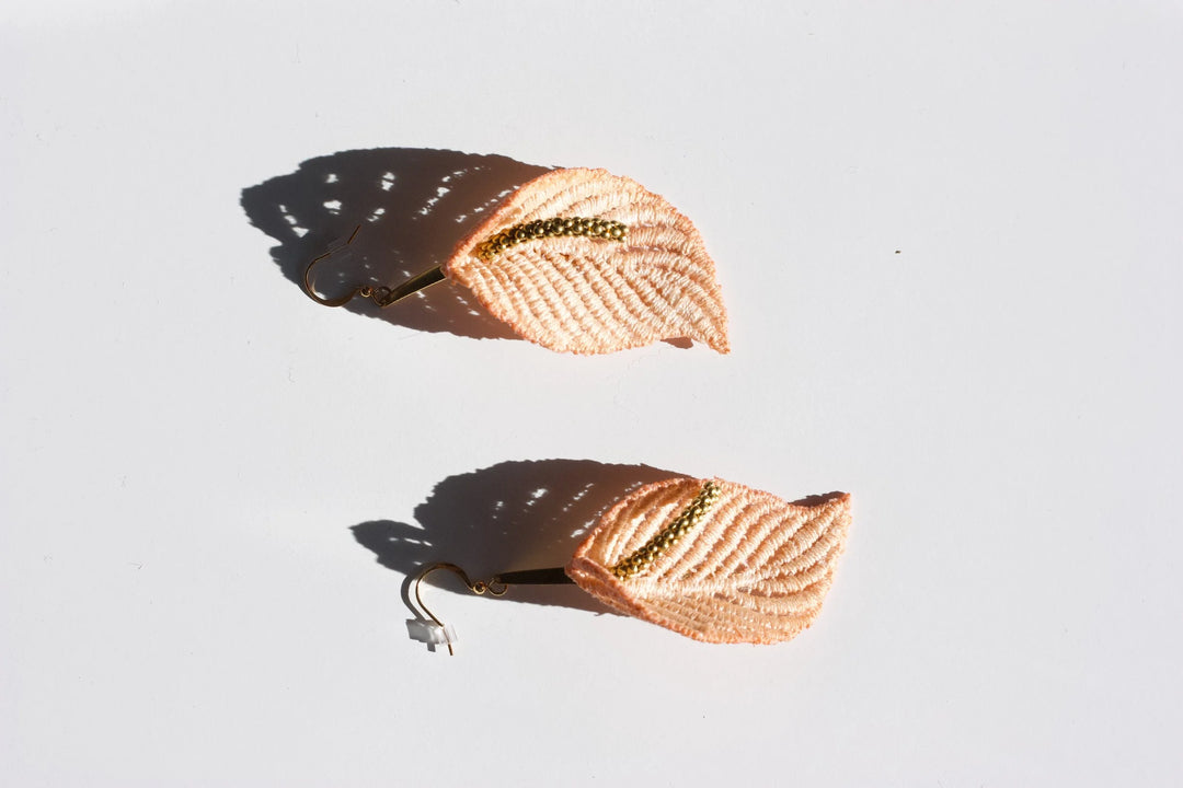 Anthurium Petites Laceleaf Lily Earrings