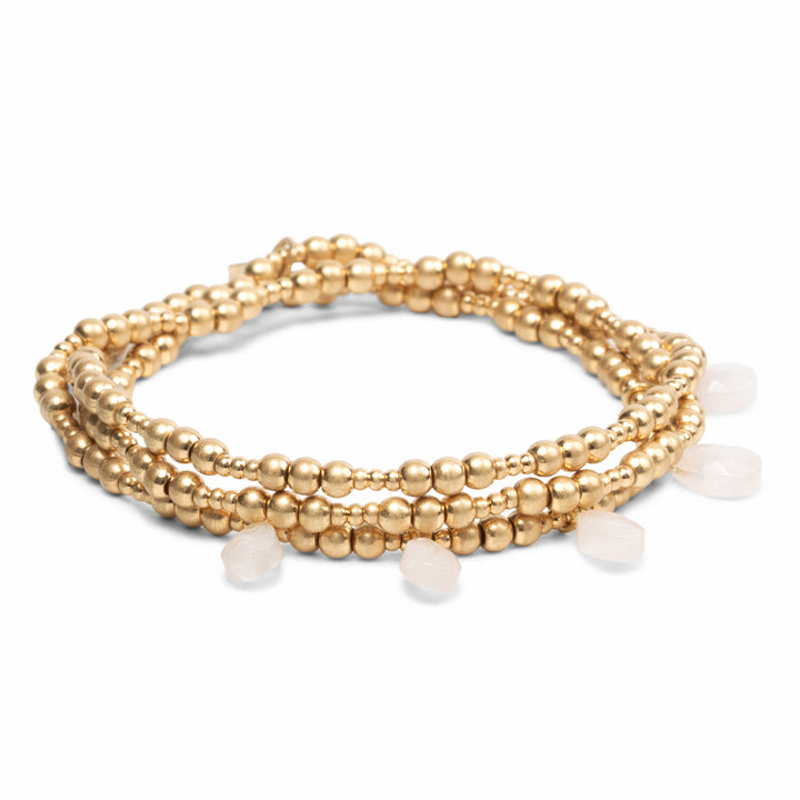Mixed Metal Wrap Bracelet