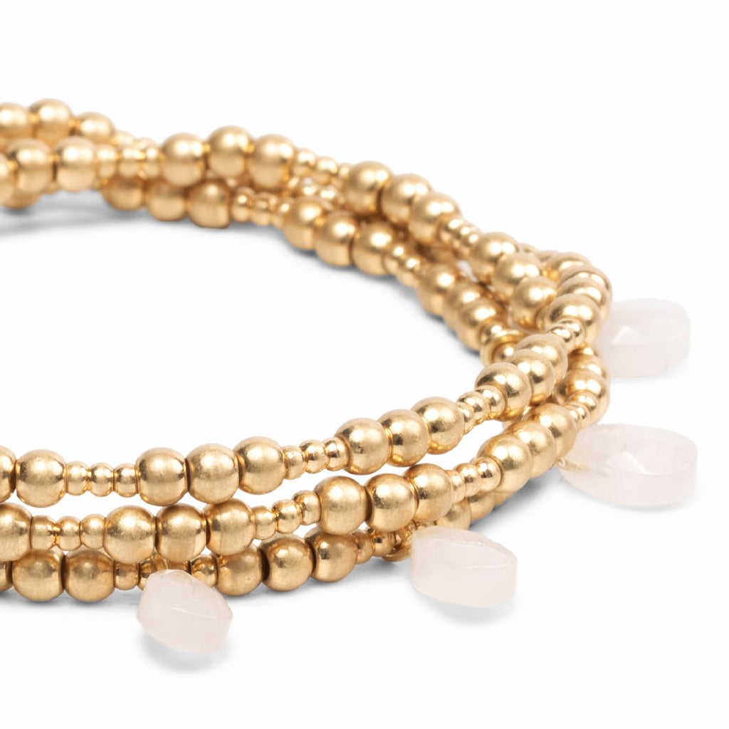 Mixed Metal Wrap Bracelet