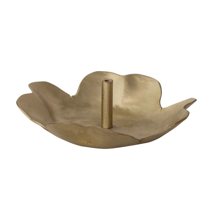 Antique Brass Flower Incense Holder