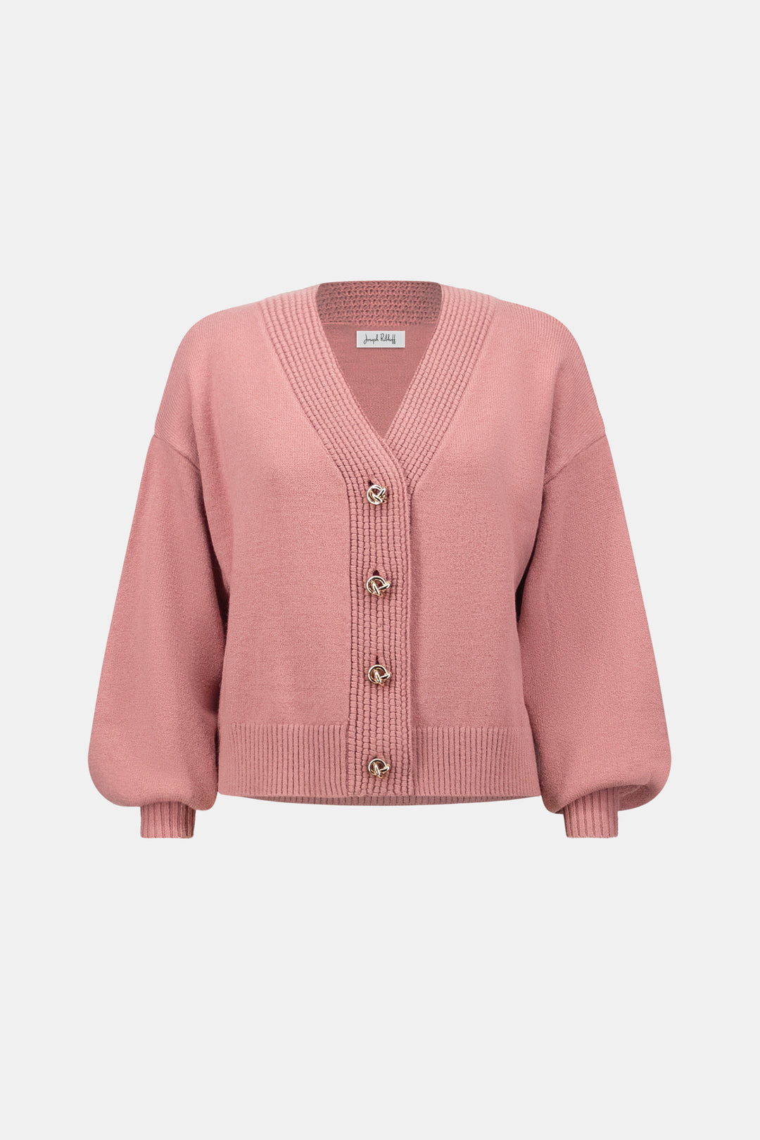 Brushed Knit V-Neck Cardigan