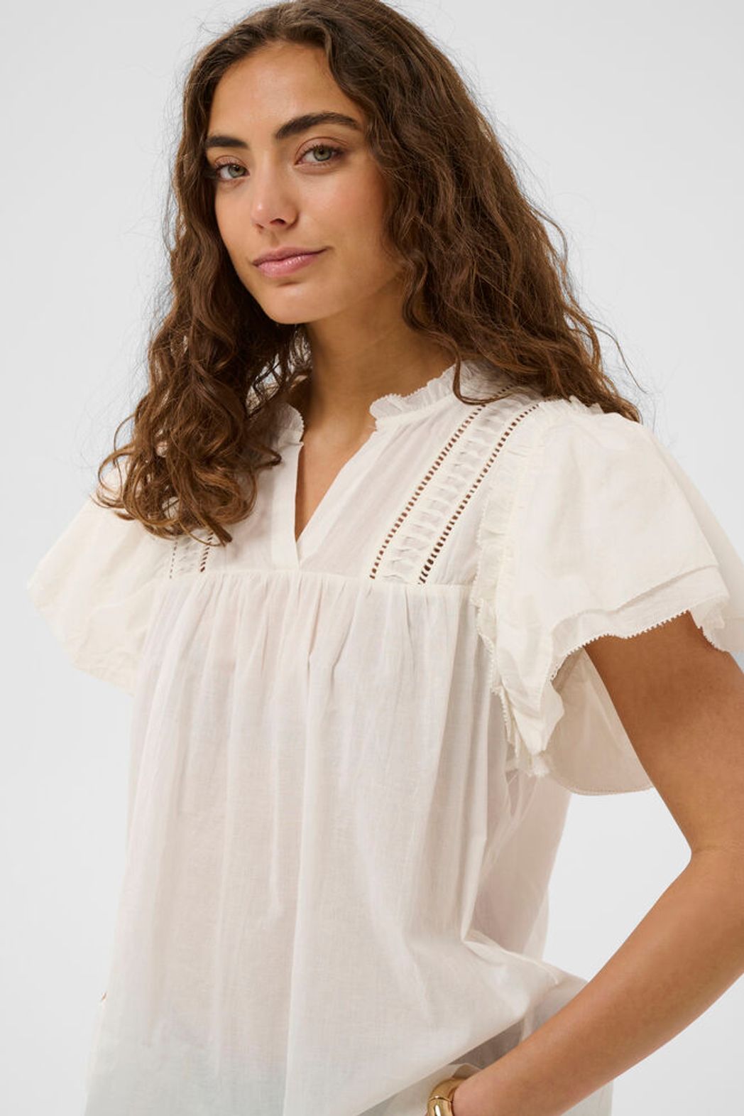 Culture Catinka Cotton Blouse featuring a relaxed fit, lightweight fabric, and stylish design ideal for casual or office wear.