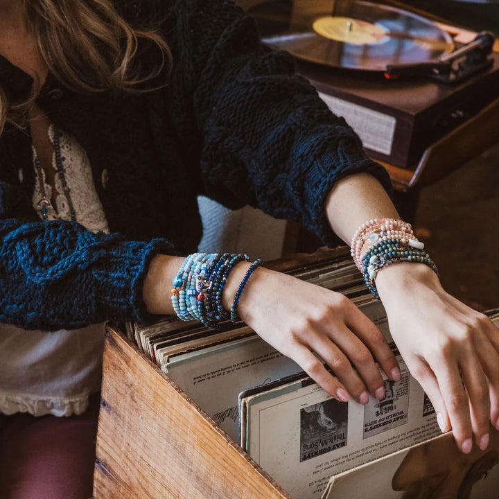 Ceramic Bead Wrap Bracelet/ Necklace