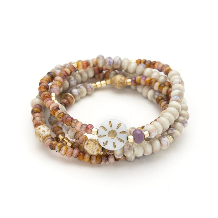 Ceramic Bead Wrap Bracelet/ Necklace