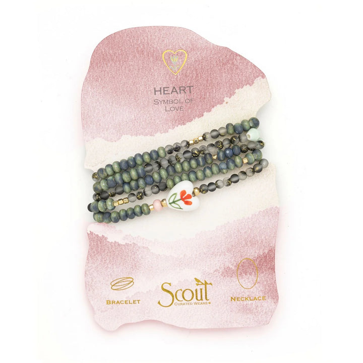 Ceramic Bead Wrap Bracelet/ Necklace