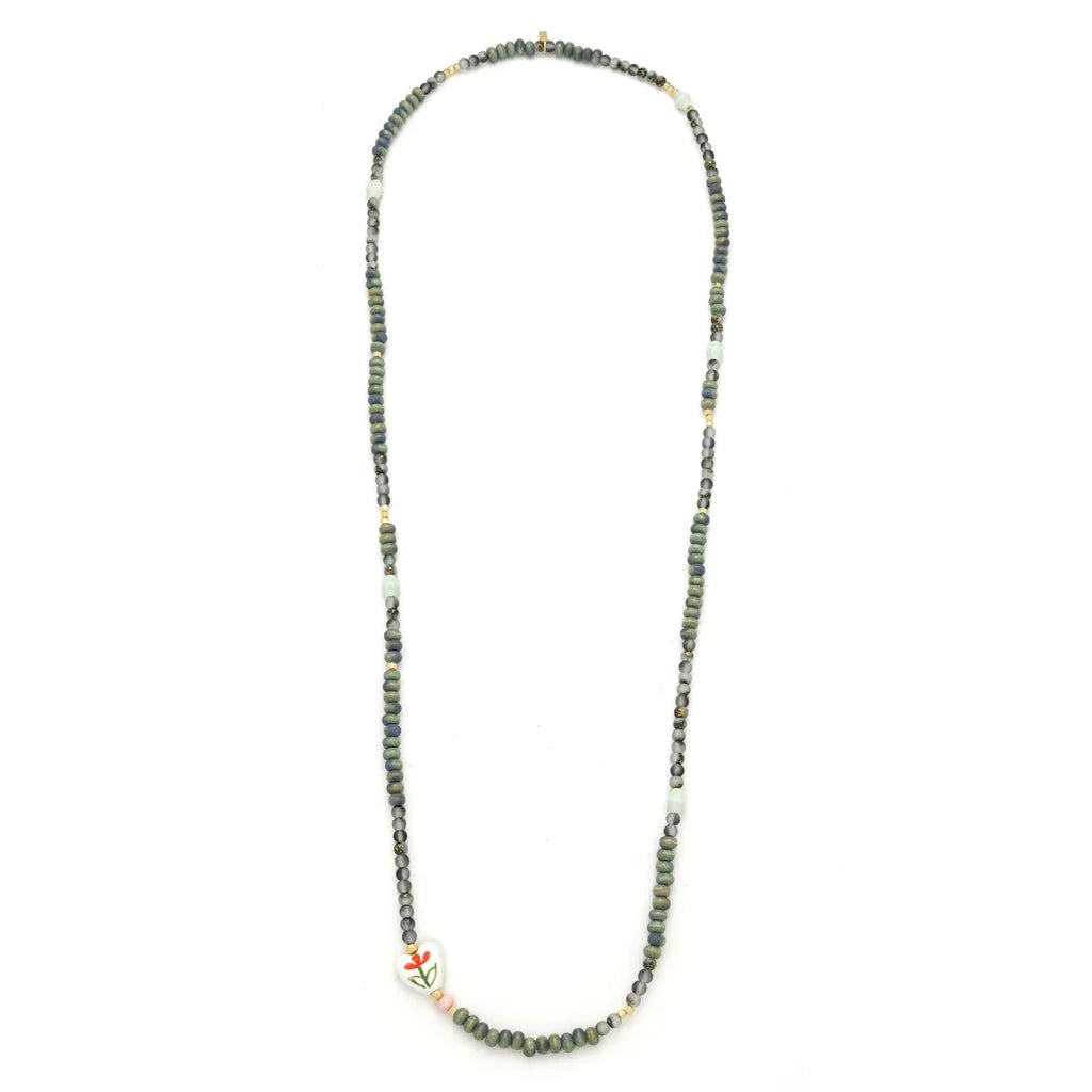 Ceramic Bead Wrap Bracelet/ Necklace