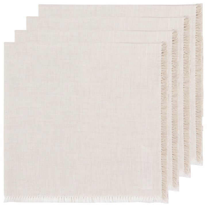 Set of Danica chambray cotton table napkins featuring a soft, woven fabric with a casual, stylish design for dining decor.