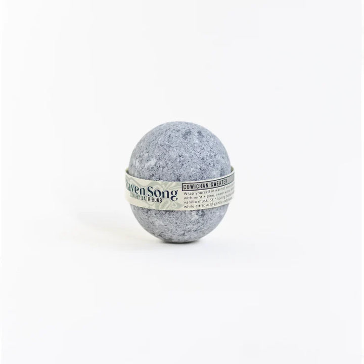 Cowichan Sweater Bath Bomb- Mint + Pine