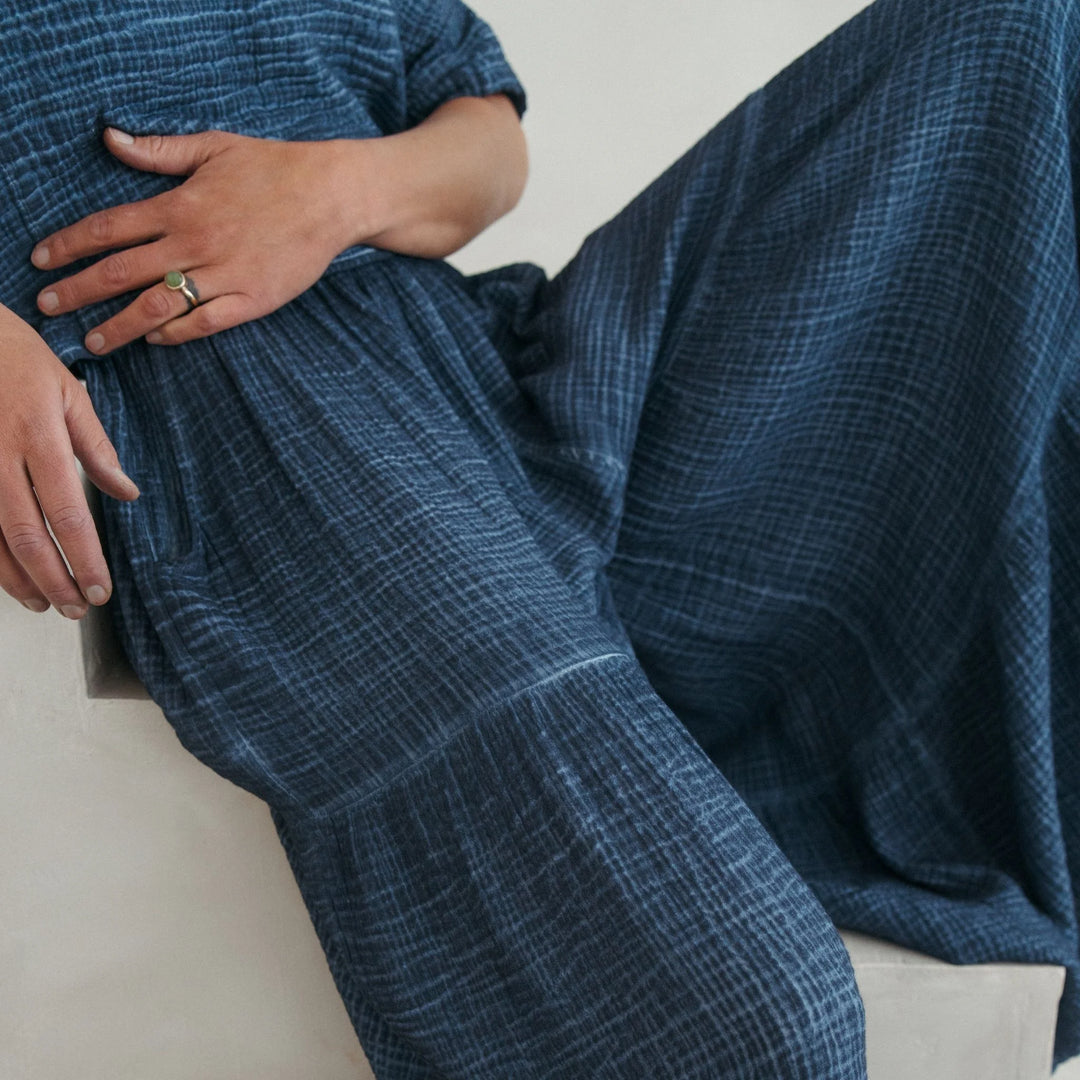 Crinkle Skirt Pants