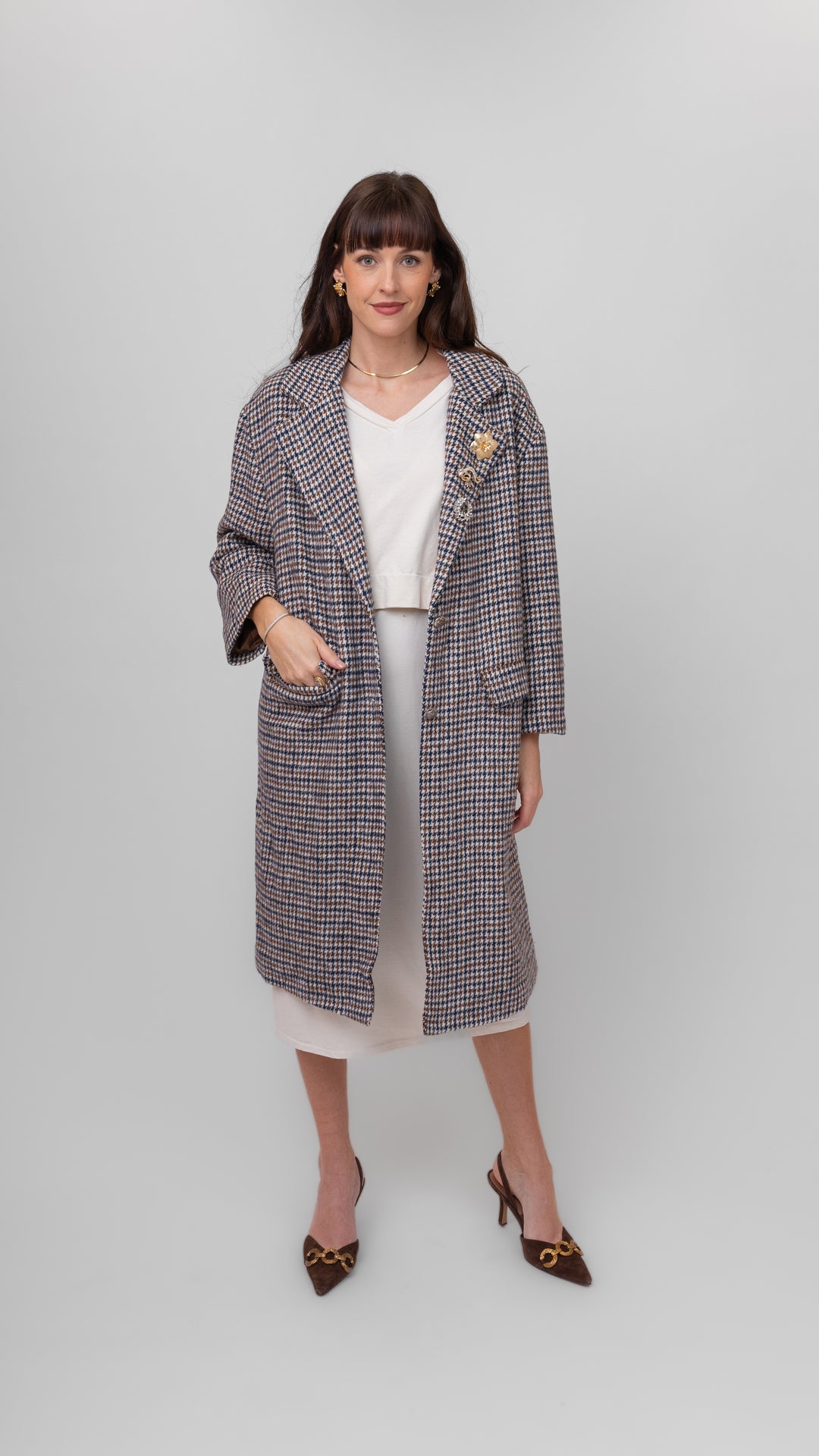 Kensington Plaid Overcoat