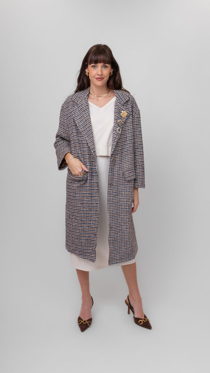 Kensington Plaid Overcoat
