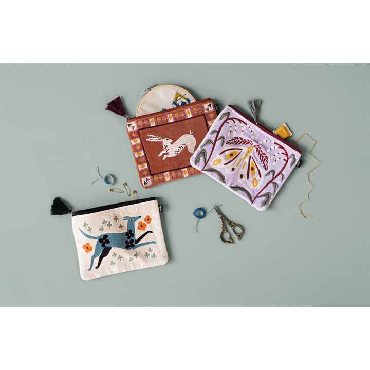 Folktale Embroidered Pouch