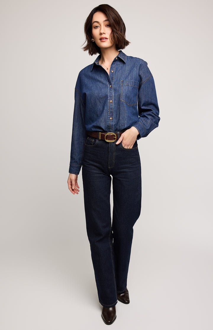 Whitney Denim Button Down Shirt