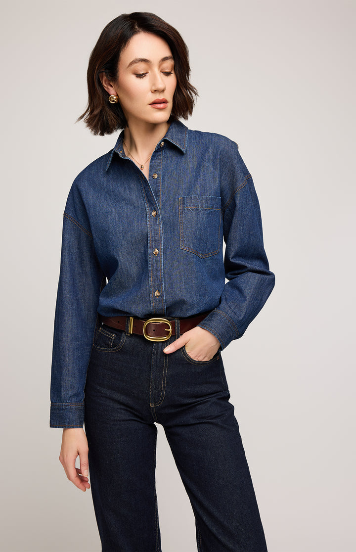 Whitney Denim Button Down Shirt
