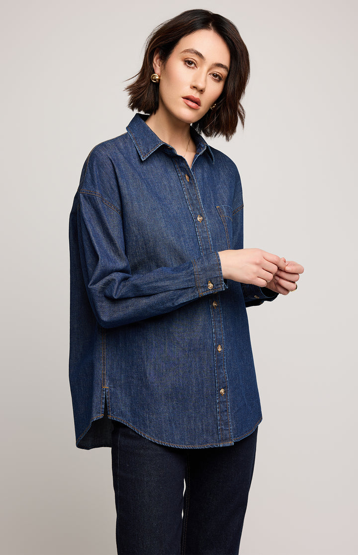 Whitney Denim Button Down Shirt