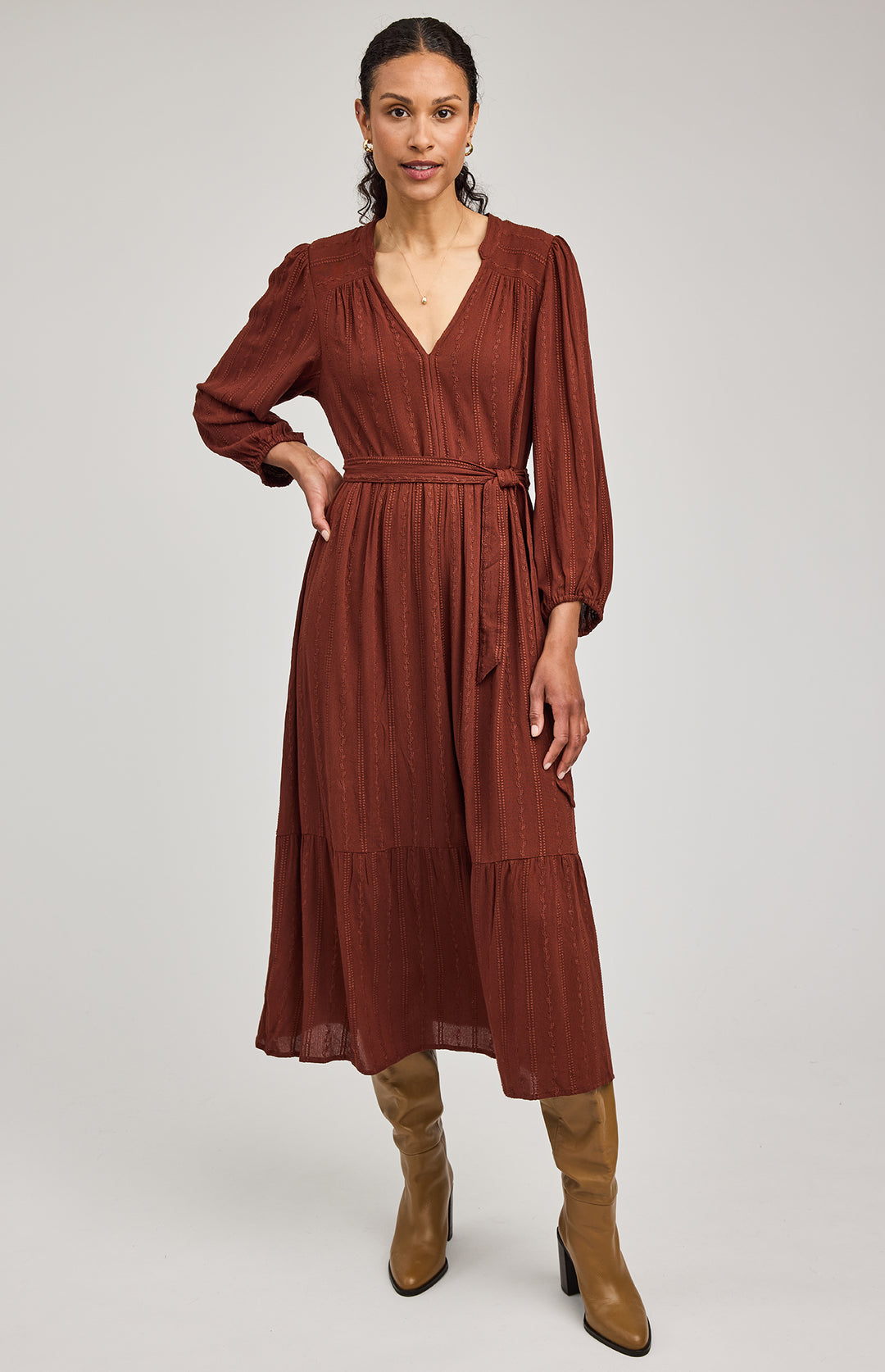 Monroe Mahogany Maxi Dress | Palomino Boutique Monroe Mahogany Maxi Dress | Palomino Boutique