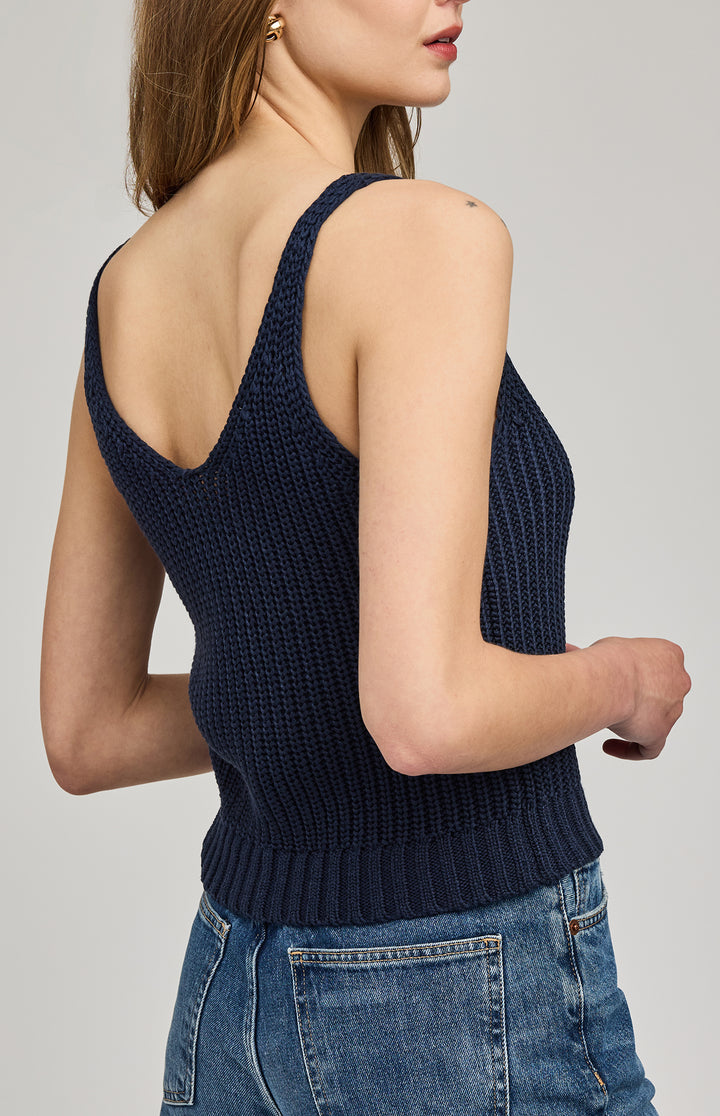 Gentle Fawn Lizzie Knit Tank Top  featuring a soft, ribbed knit yarn fabric and sleeveless design.