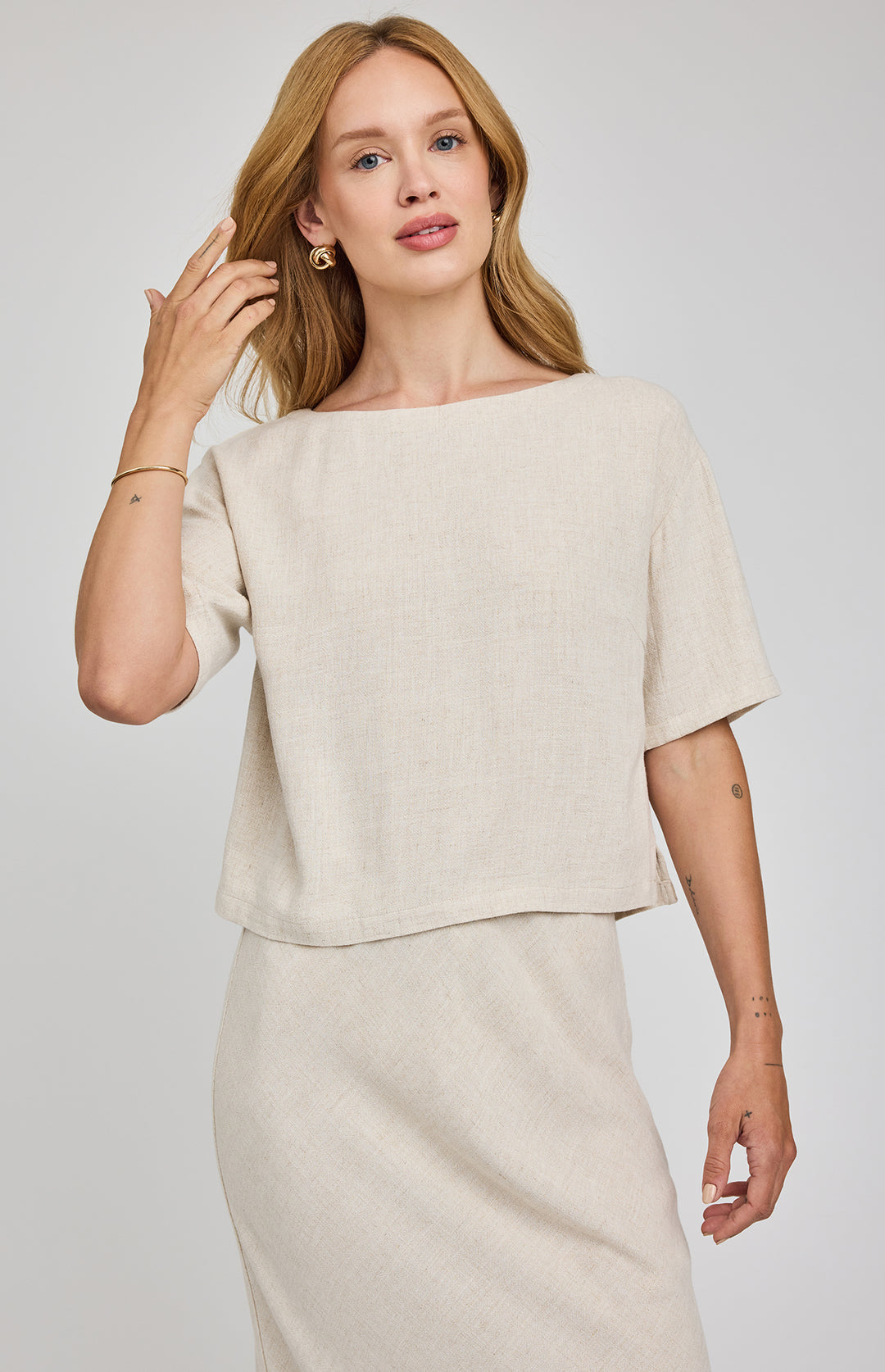 Gemini Linen Top