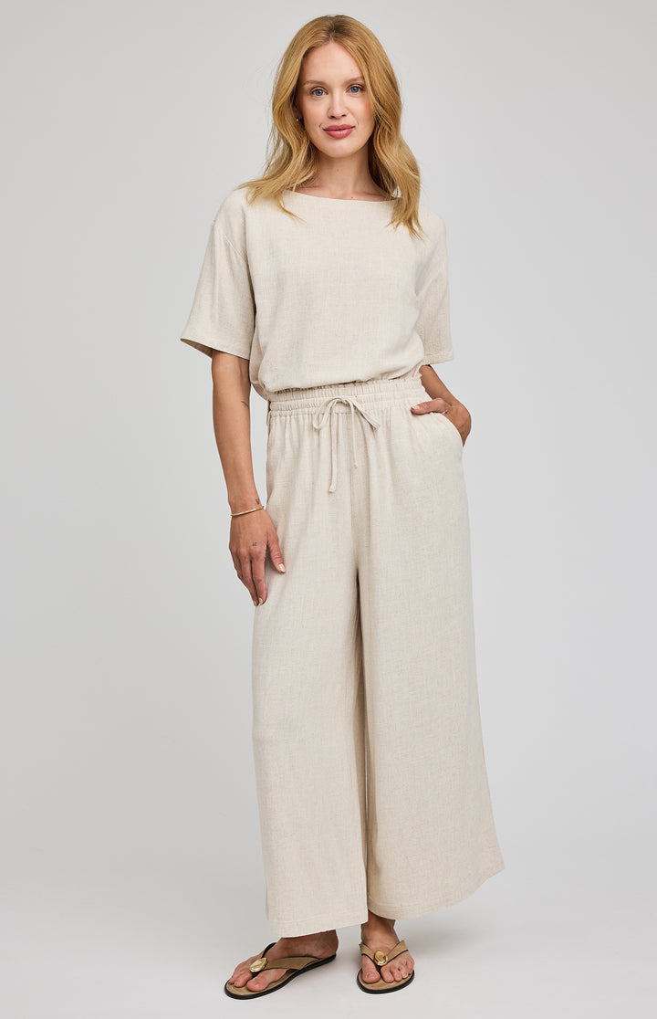 Gentle Fawn Arlo Linen Pant, lightweight and relaxed fit, featuring a soft linen blend fabric and stylish casual design.