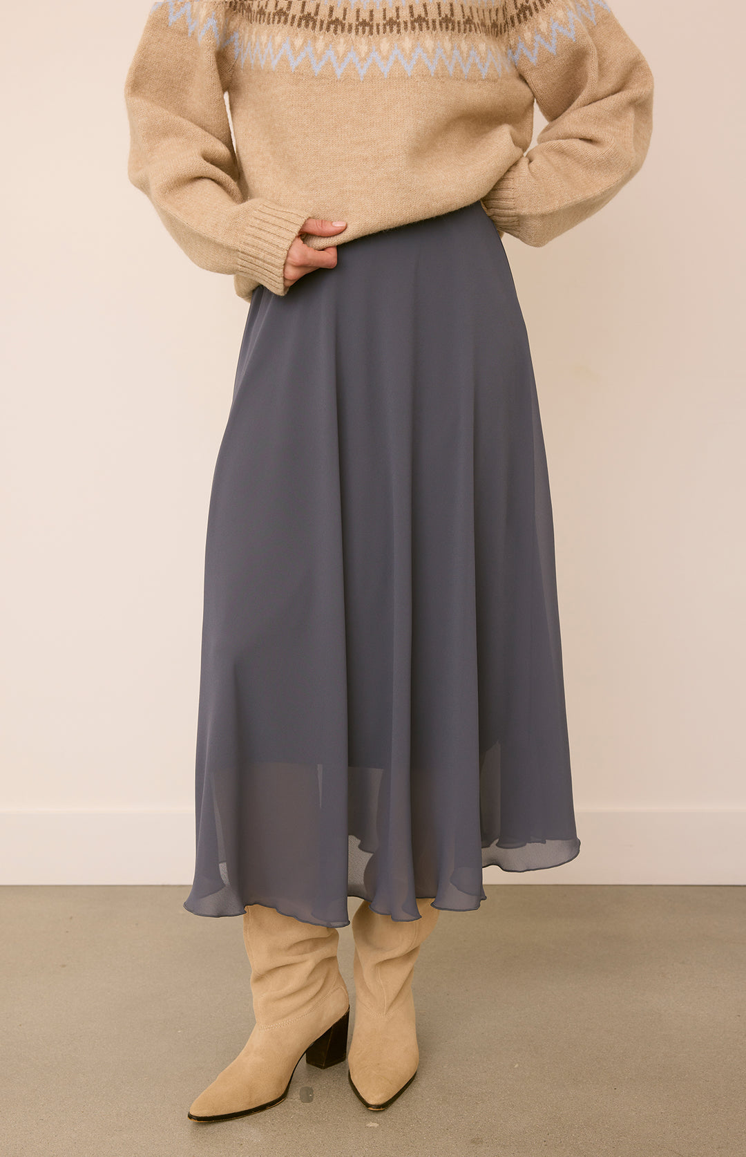 Arianna Tulle Midi Skirt