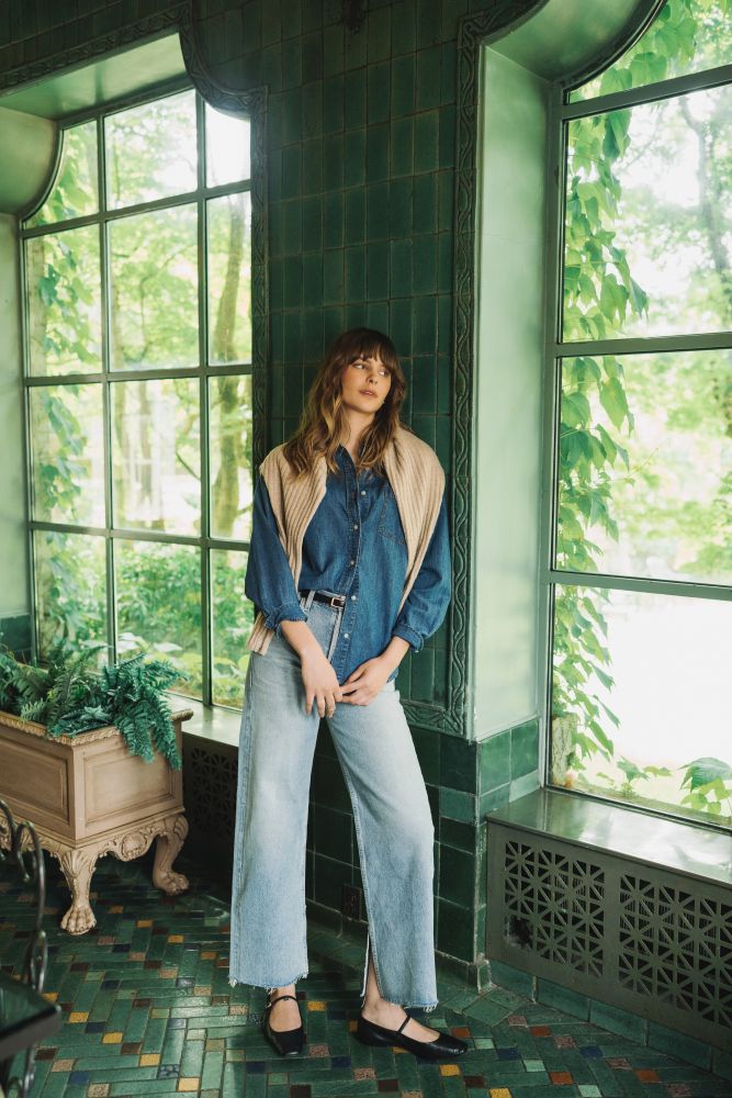 Whitney Denim Button Down Shirt