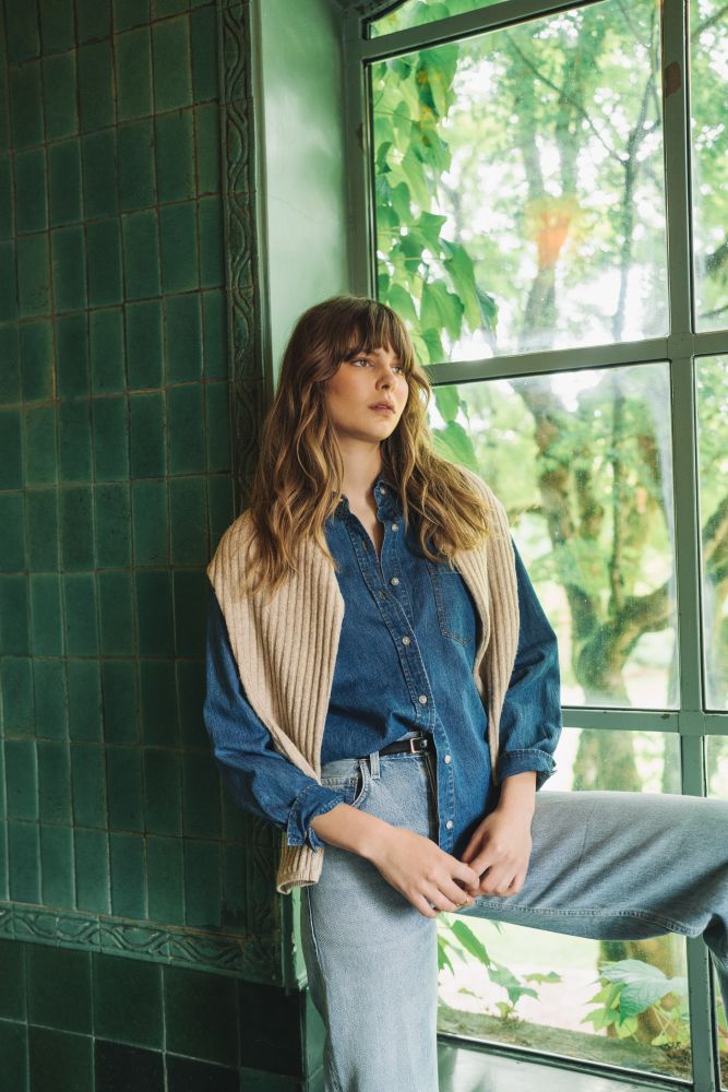 Whitney Denim Button Down Shirt