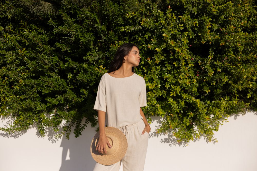 Gemini Linen Top
