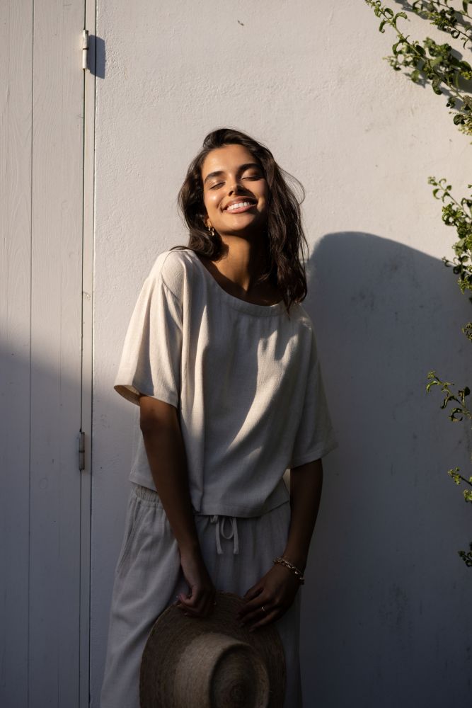 Gemini Linen Top