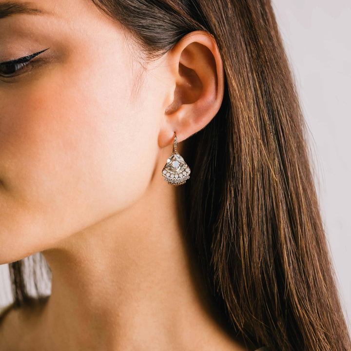 Garland Drop Crystal Beaded Earring