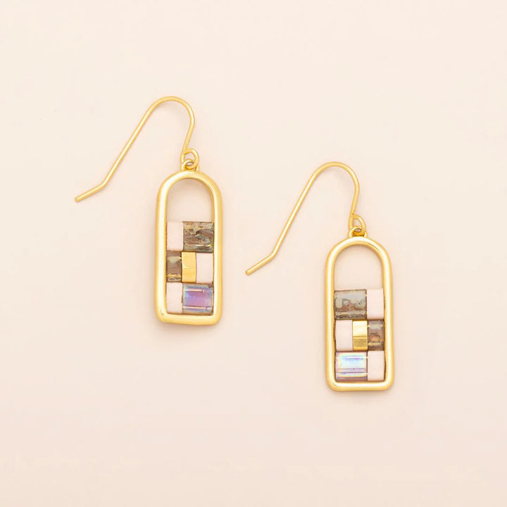 Scout Curated Wears Good Karma Miyuki Bead Earring featuring colorful Miyuki beads and intricate beadwork design.
