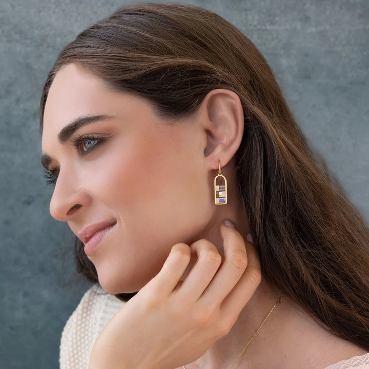 Scout Curated Wears Good Karma Miyuki Bead Earring featuring intricate beadwork and colorful design, perfect for boho jewelry style.