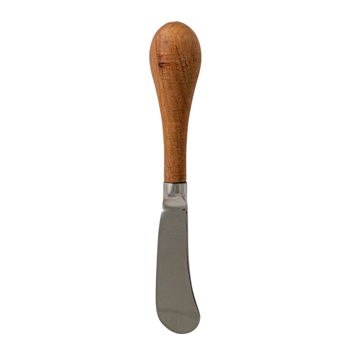 Marble cheese board with canape knife from Creative Co-op, featuring a smooth surface and elegant design for serving cheeses and snacks.