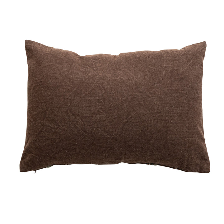 Wildfield Embroidered Lumbar Pillow