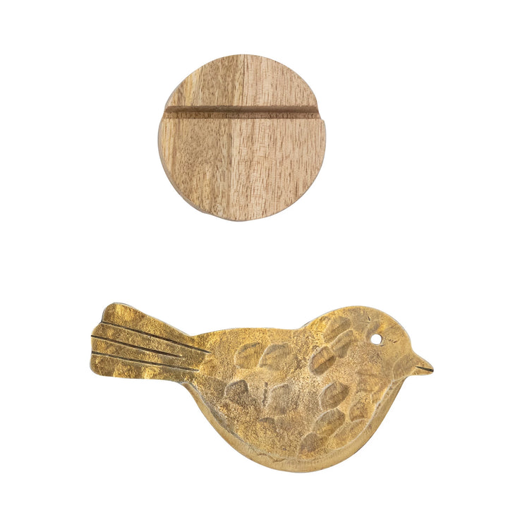 Creative Co-op Little Chirp Cheese Knife with a charming bird-shaped handle for serving and cutting cheese.