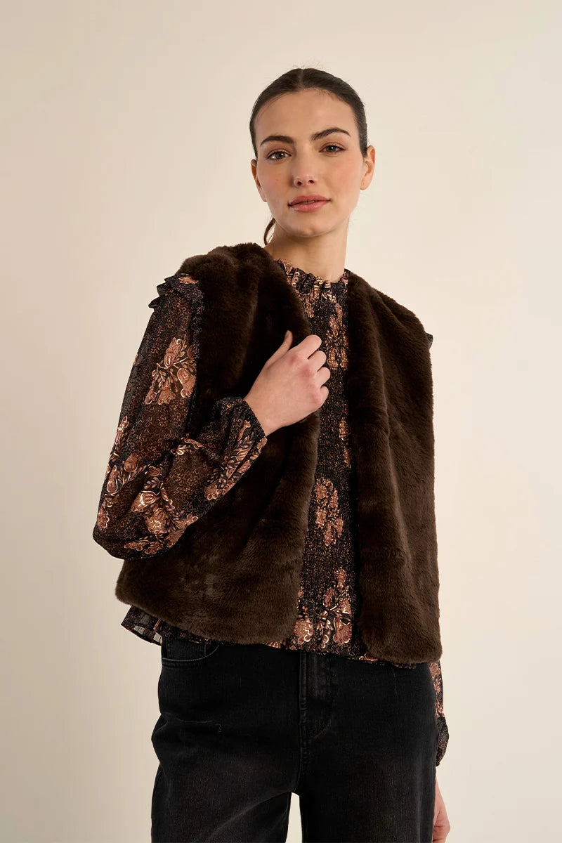 Hildi Faux Fur Vest