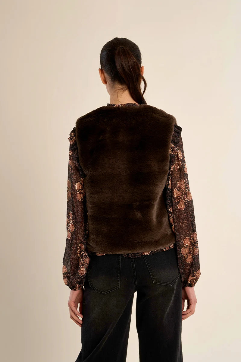 Hildi Faux Fur Vest