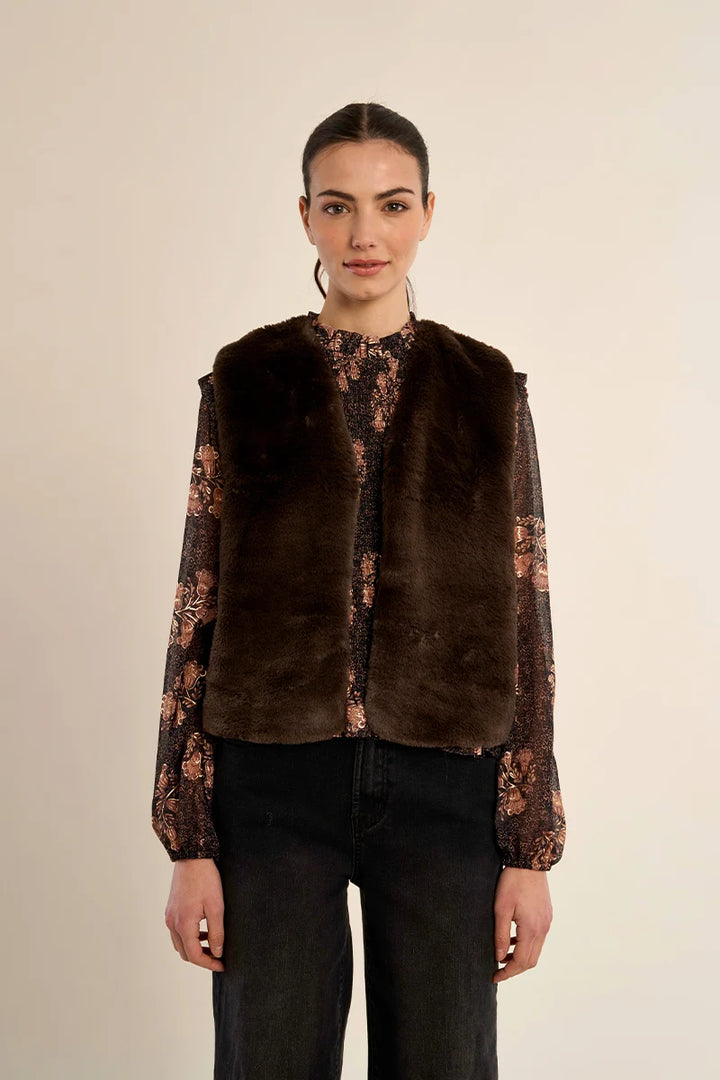 Hildi Faux Fur Vest