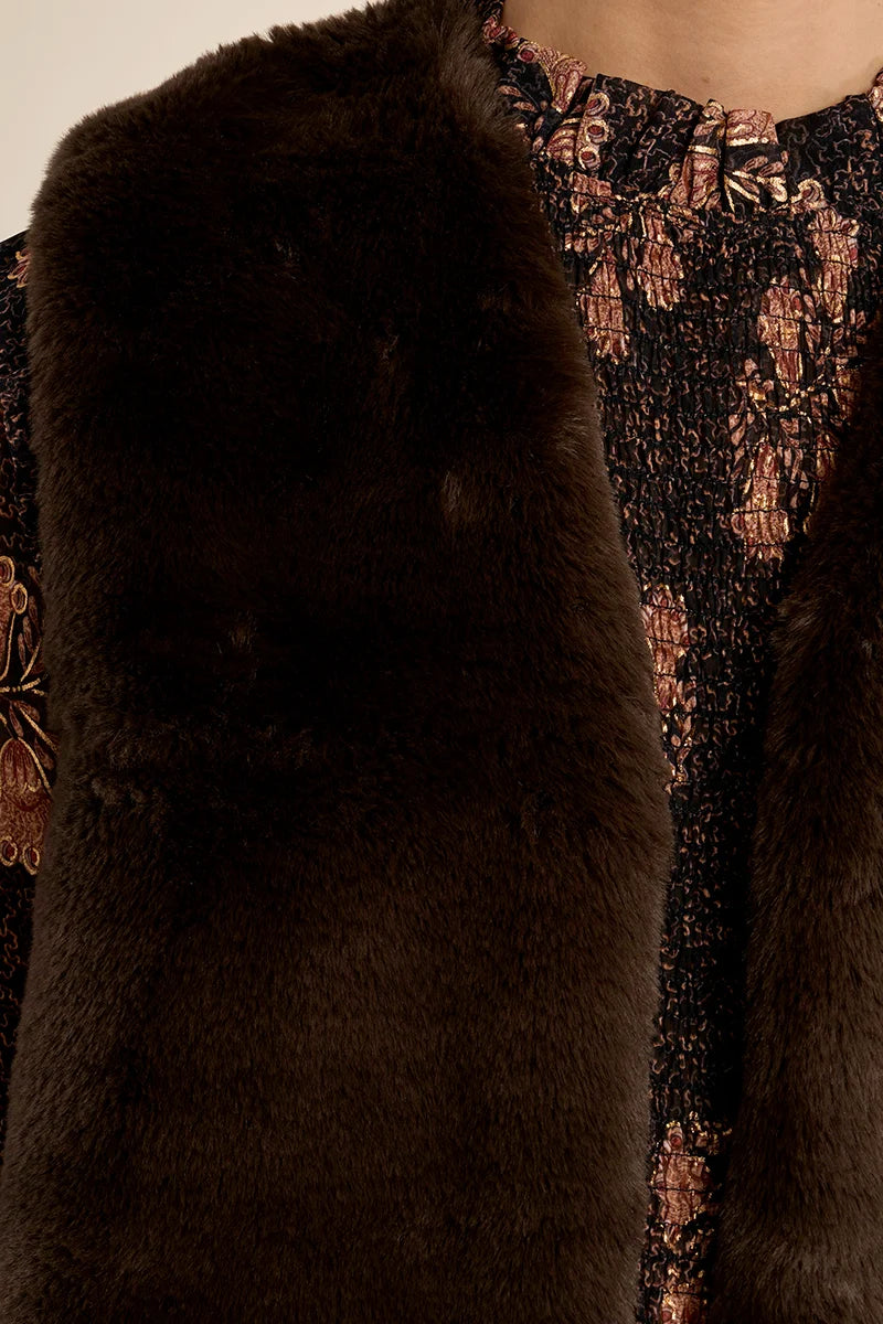 Hildi Faux Fur Vest