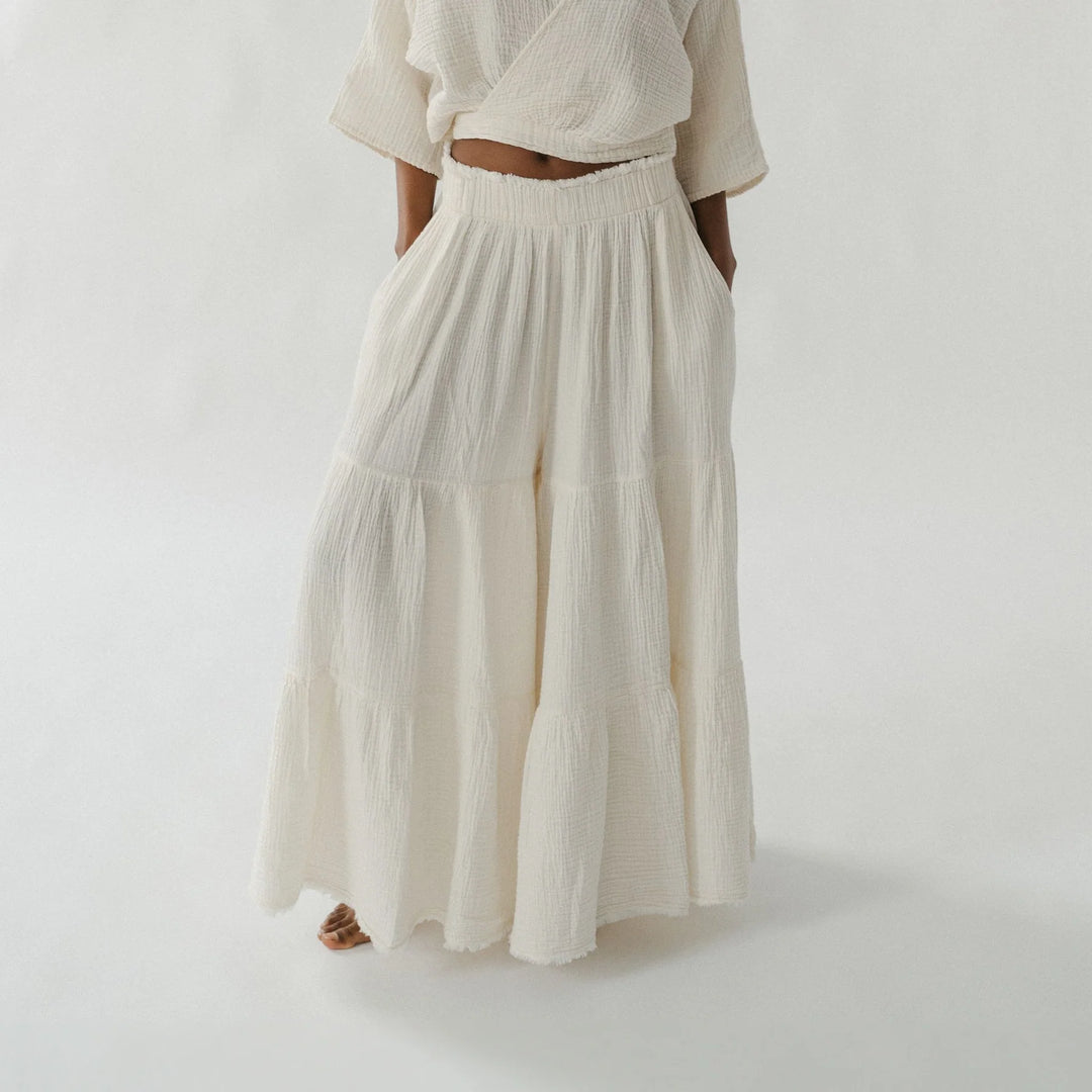 women's Turkish cotton flowy skirt pants
