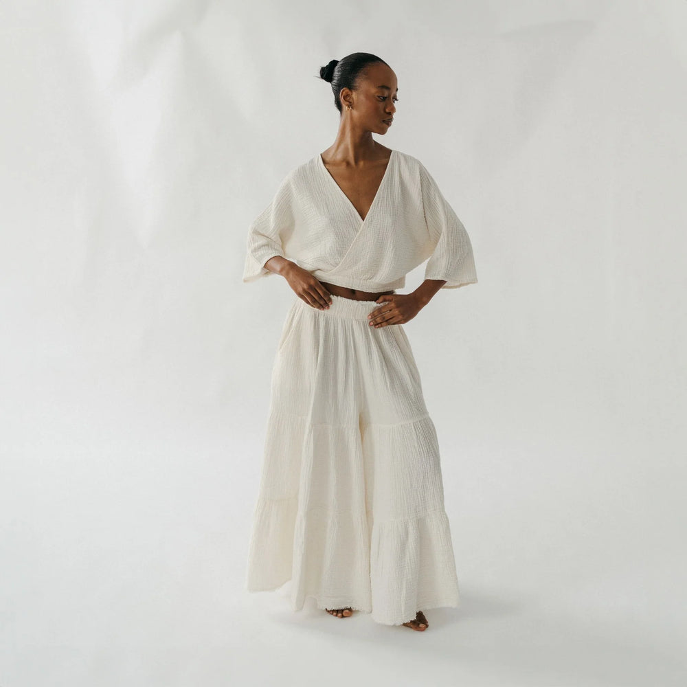 women's Turkish cotton flowy skirt pants