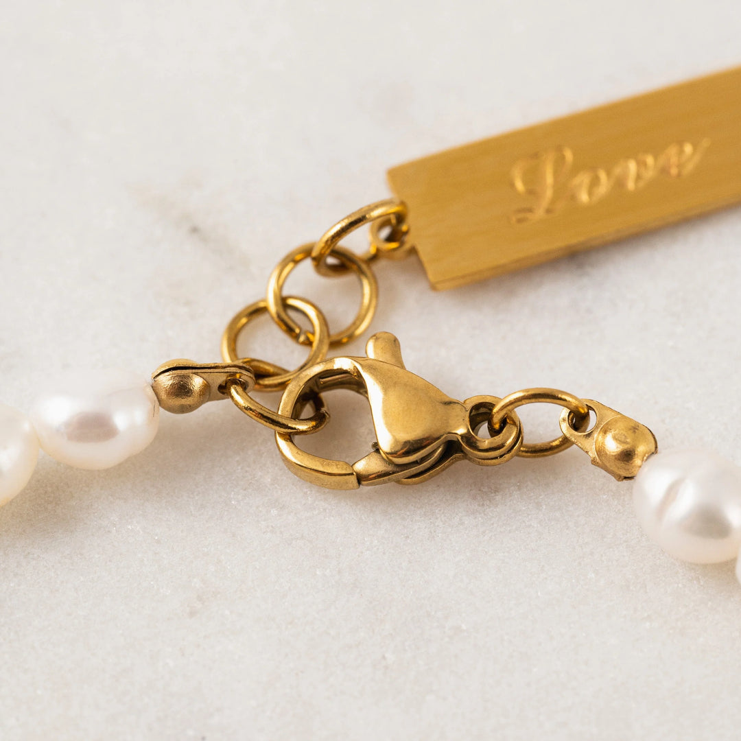 Lover's Tempo Isola Pearl Bracelet featuring elegant white pearls on a delicate bracelet band