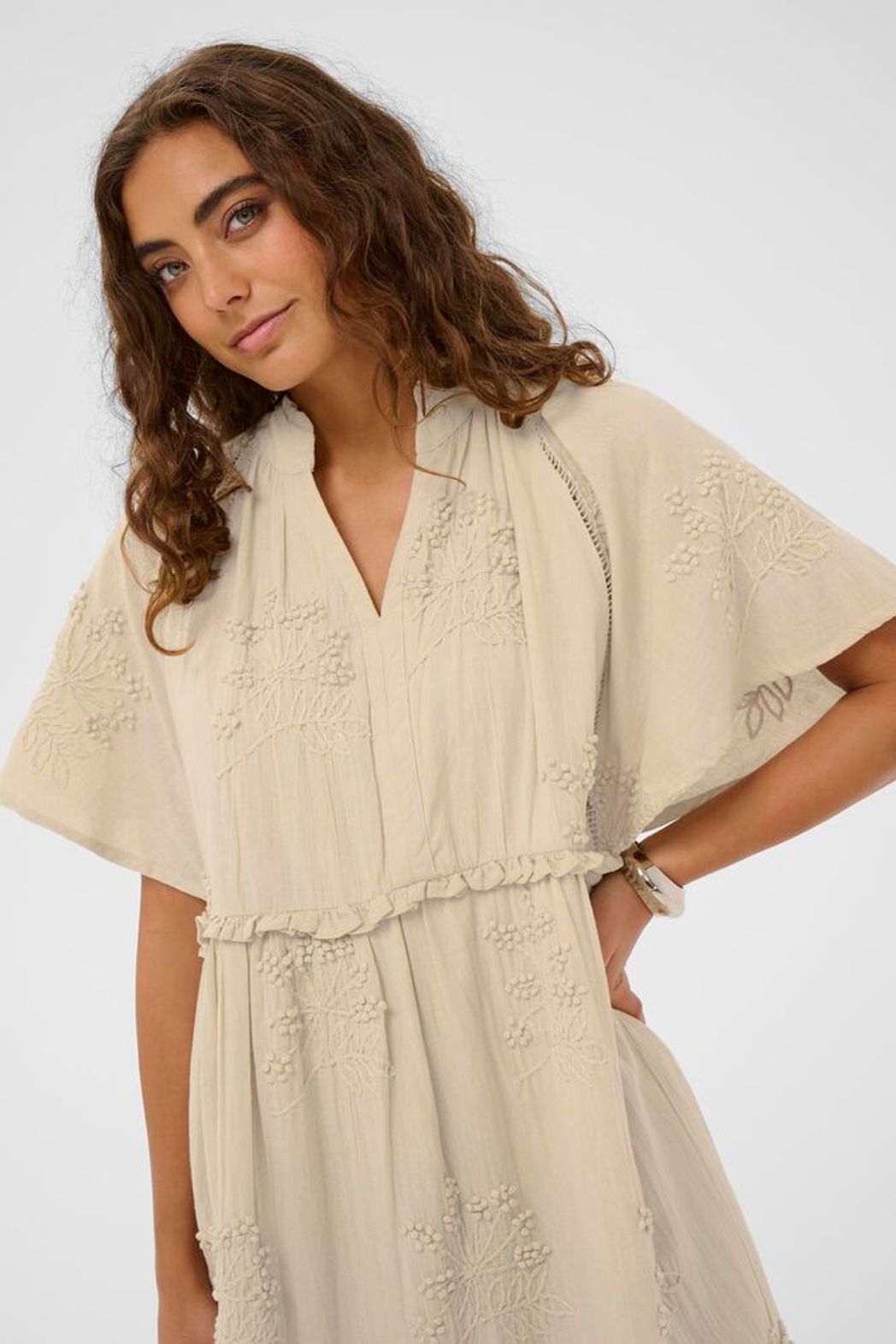 Jalia Embroidered Dress