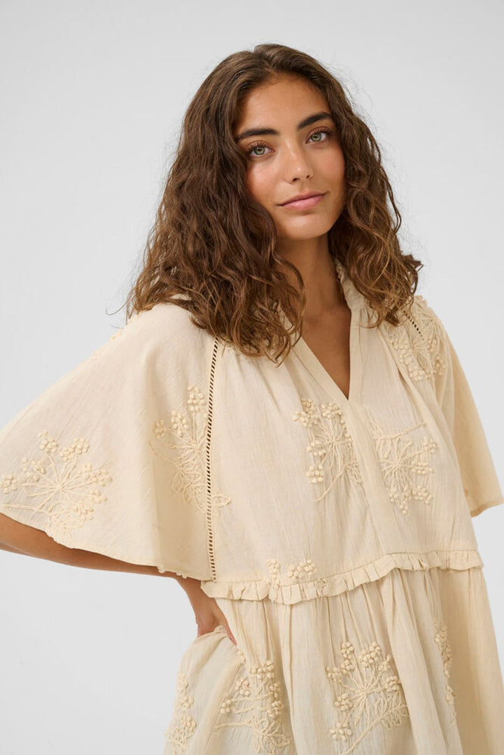 Culture Jalia embroidered blouse with intricate embroidery and lightweight cotton fabric, perfect for stylish casual or semi-formal wear.