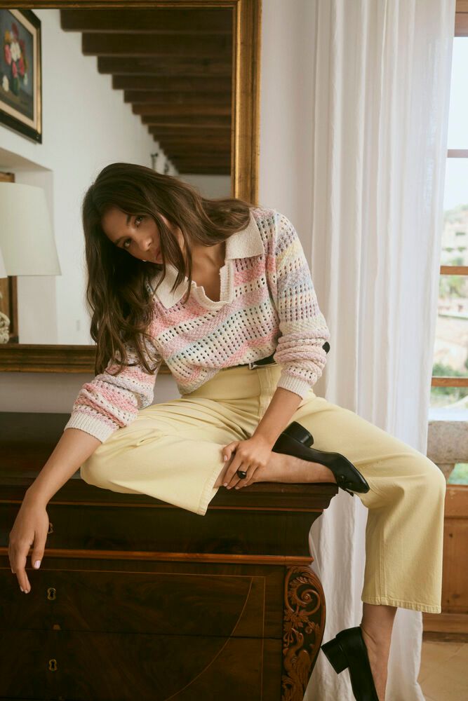 Juana Knit Polo Sweater