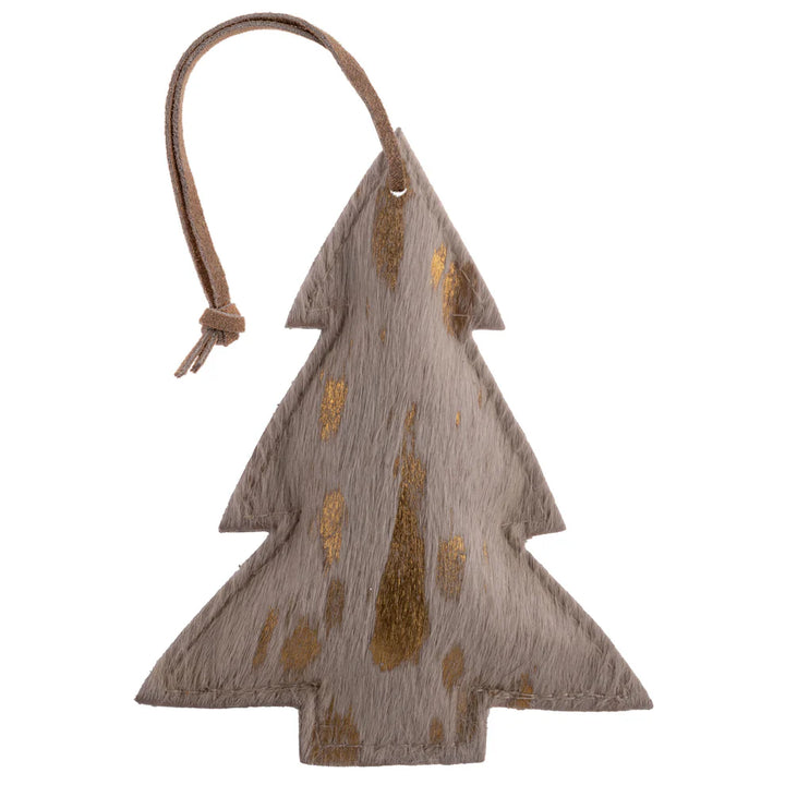 Cowhide Leather Tree Ornament