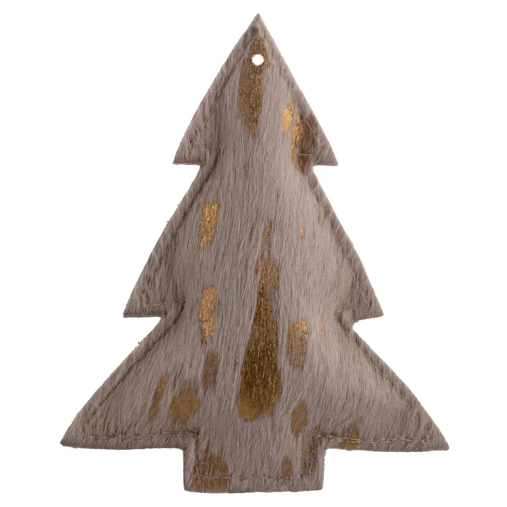 Cowhide Leather Tree Ornament