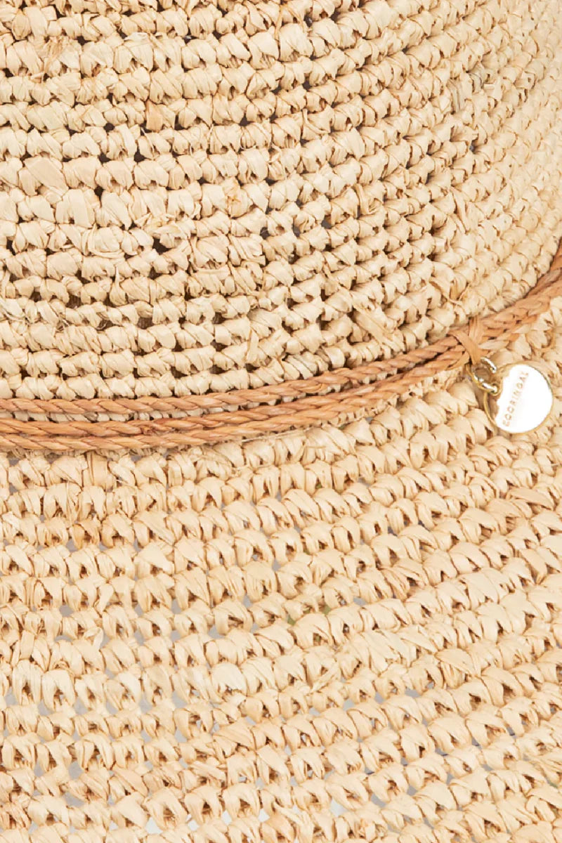 Kooringal Kelis wide brim sun hat with a woven straw design and a comfortable fit for sun protection and style.