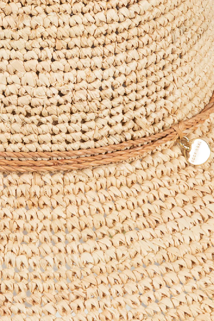Kooringal Kelis wide brim sun hat with a woven straw design and a comfortable fit for sun protection and style.