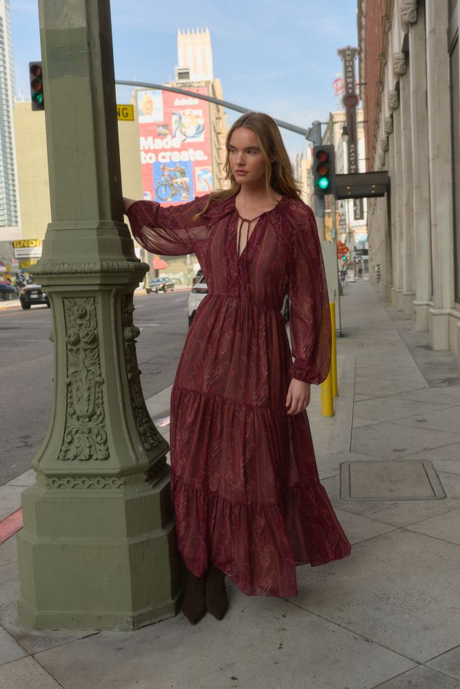 Alessandra Paisley Maxi Dress