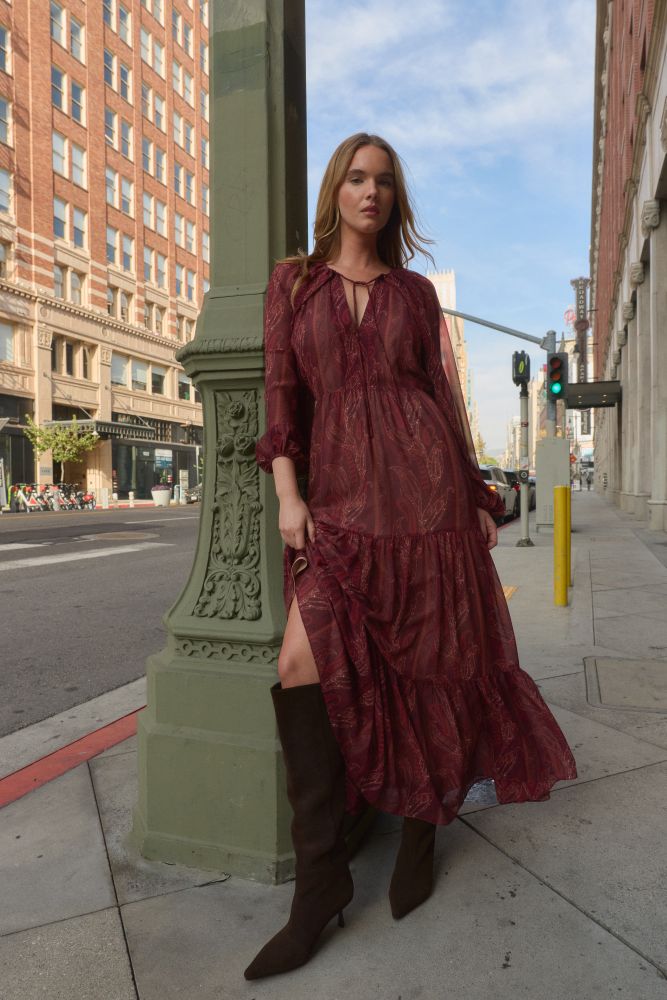 Alessandra Paisley Maxi Dress